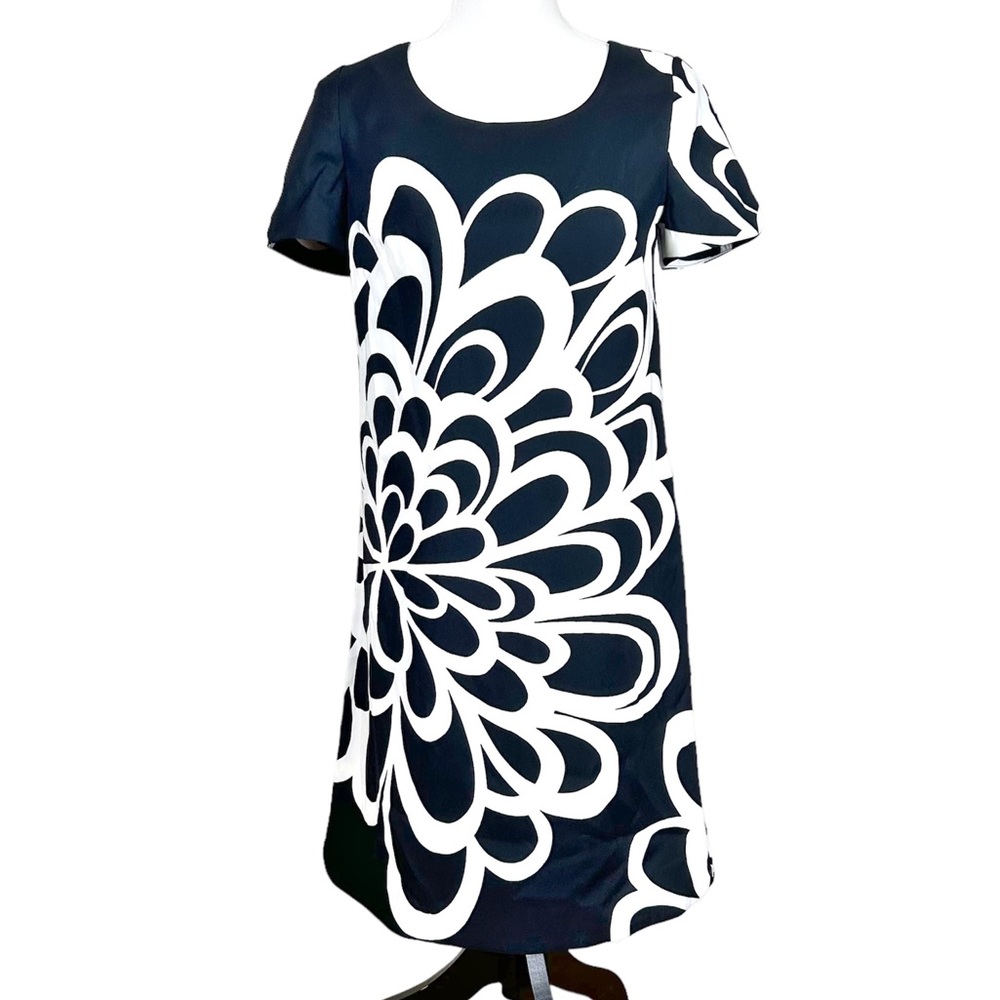 4/$25 AB Studio Black white abstract dress size 2